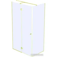 Душевой уголок Benetto BEN-107_GD_C 100x100x220 (прозрачное стекло/золотистый)