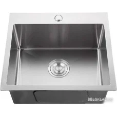 Кухонная мойка GranFest Metal нержавеющая сталь AISI 304 GF-5045 (с сифоном)