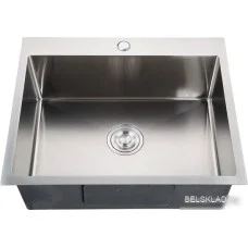 Кухонная мойка GranFest Metal нержавеющая сталь AISI 304 GF-6045 (с сифоном)