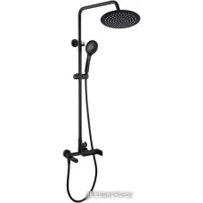 Душевая система Rubineta Olo BK + Ultra-10 SW DV3/4 BK 625123