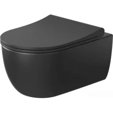 Унитаз Bocchi V-Tondo Rimless 1416-004-0129+A0333-004 (черный матовый)