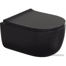 Унитаз Bocchi V-Tondo Rimless (черный матовый) 1417-004-0129+A0336-004
