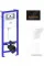Унитаз Lavinia Boho Relfix Bristol Rimless 6 в 1 75110212 (черный стекло)