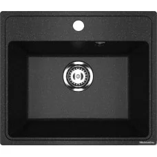 Кухонная мойка Practik PR-M 490-004 (черный оникс)