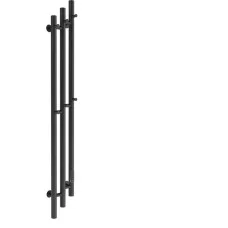 Полотенцесушитель Маргроид Ferrum Inaro 3 Cascade СНШ 120*6*12 Черный матовый, скрытого монтажа, таймер справа