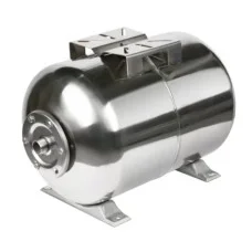 Горизонтальный мембранный бак MAXPUMP 100л INOX  из нержавеющей стали 